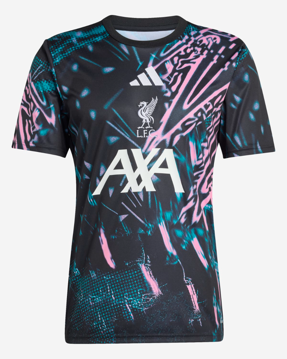 LFC Adidas メンズ 25/26 プレマッチトップブラック