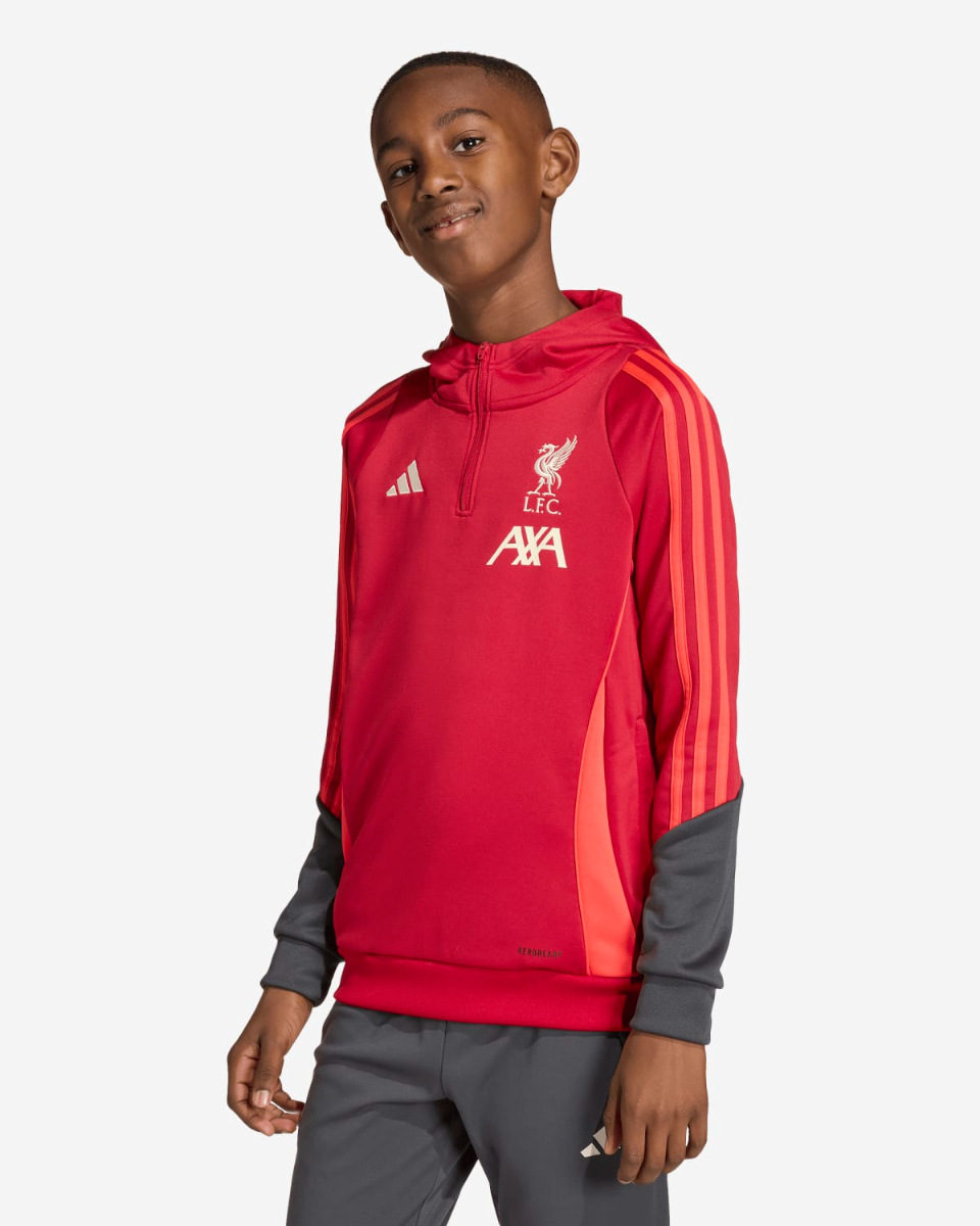 LFC adidas Juniors 25/26 Training Hoodie Red