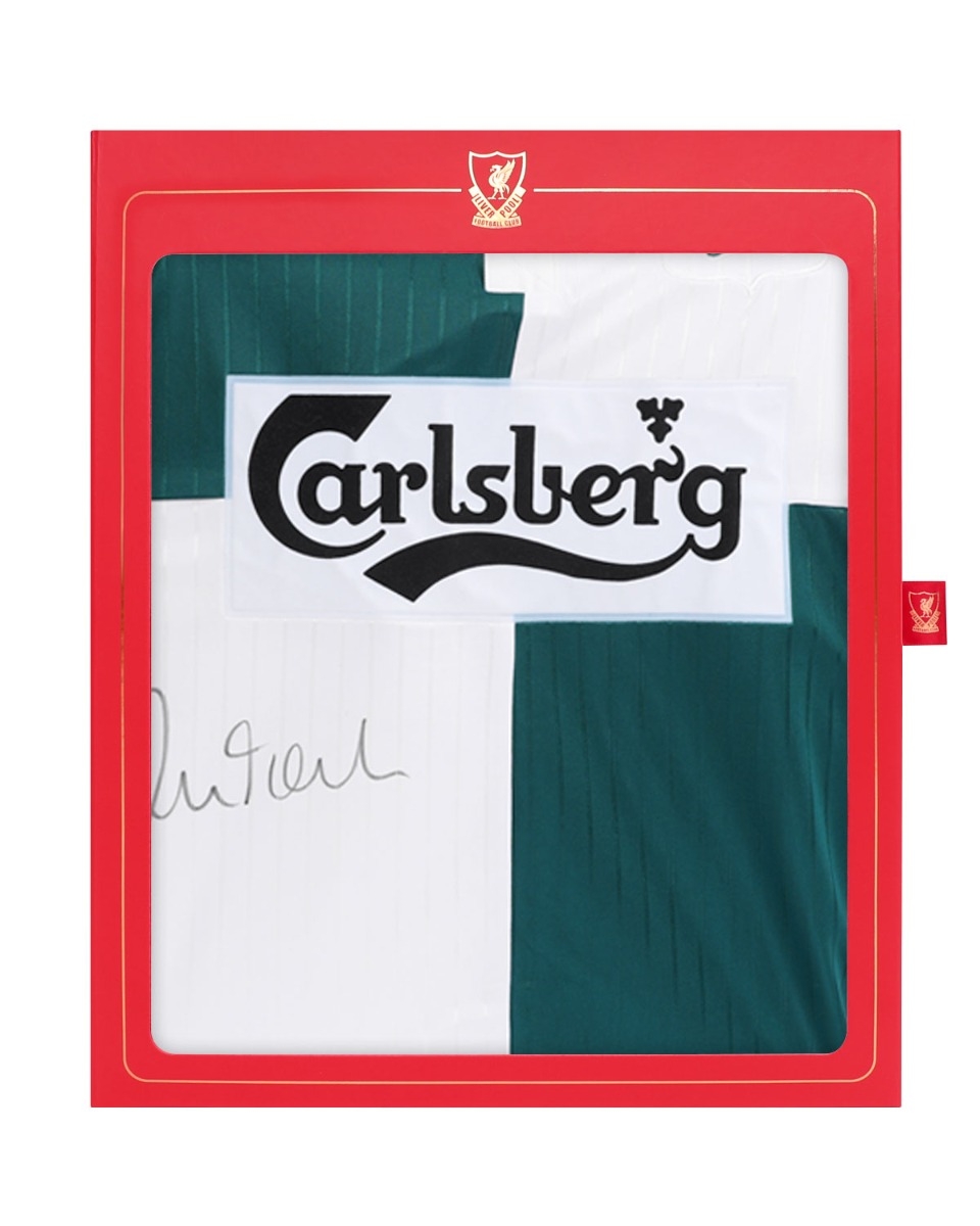 LFC サイン入り 95/96 ファウラーボックス入りアウェイシャツ