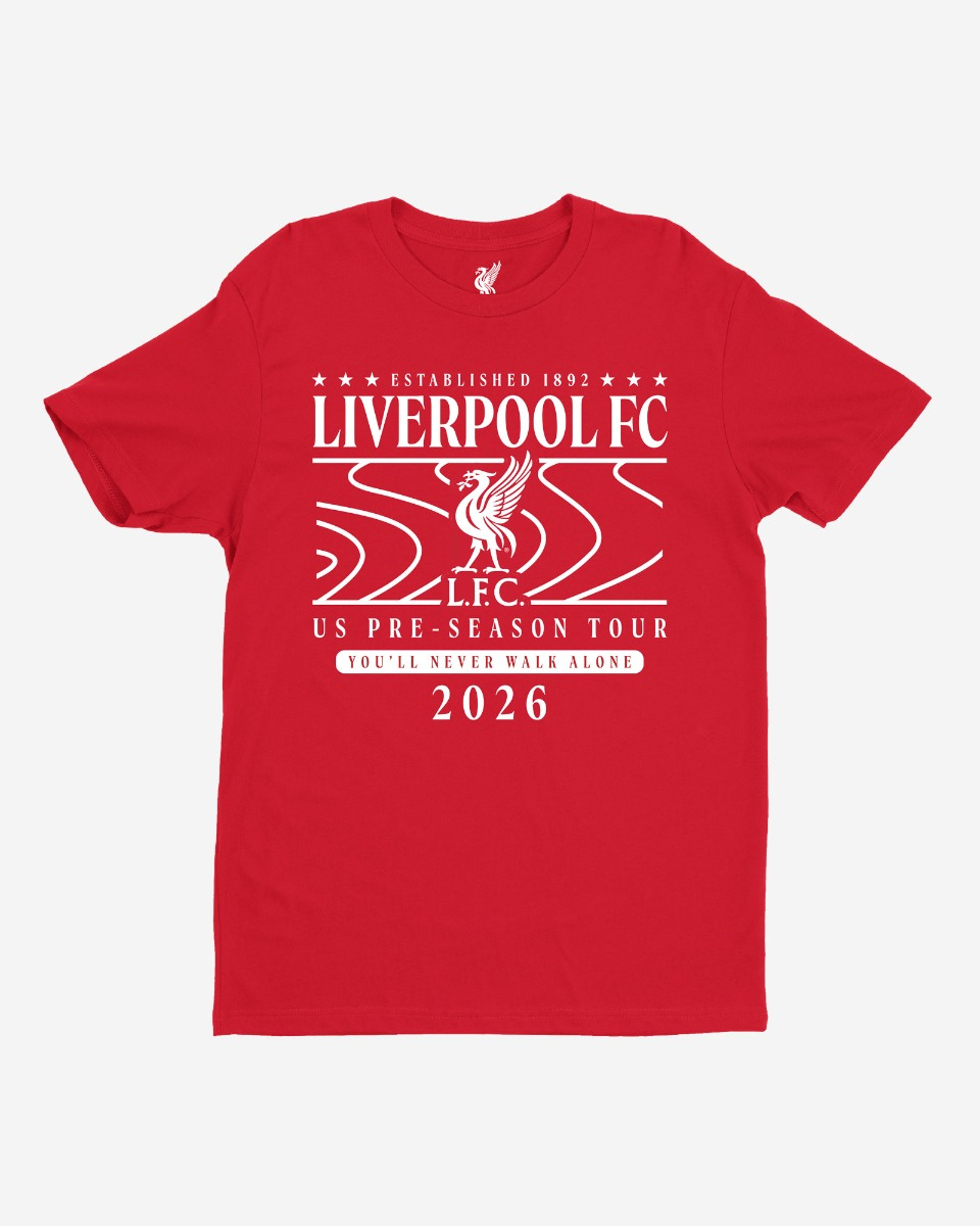 LFC Adults Pre Season Tour Tee Red