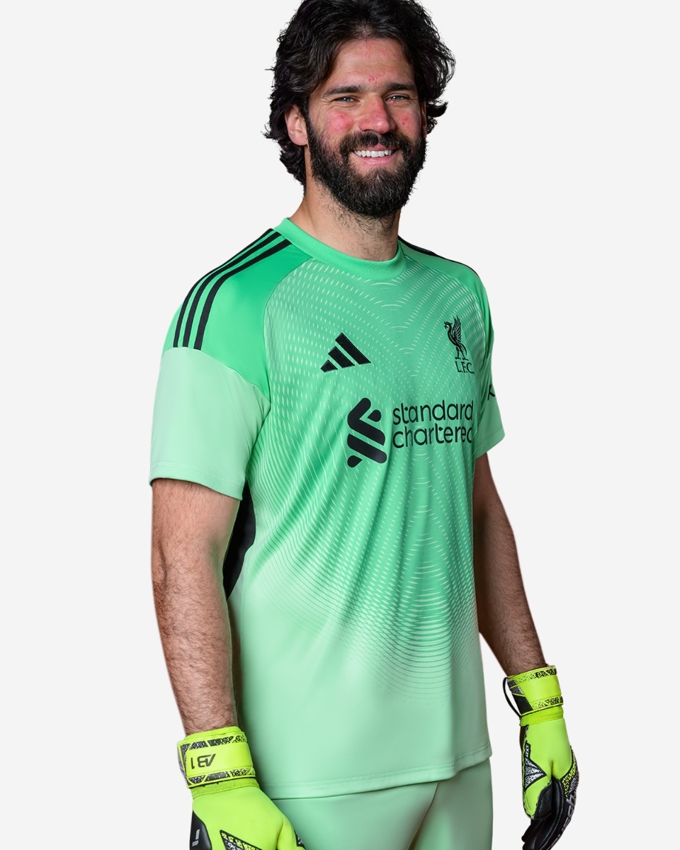 LFC Adidas メンズ 25/26 ホームショートスリーブゴールキーパージャージー