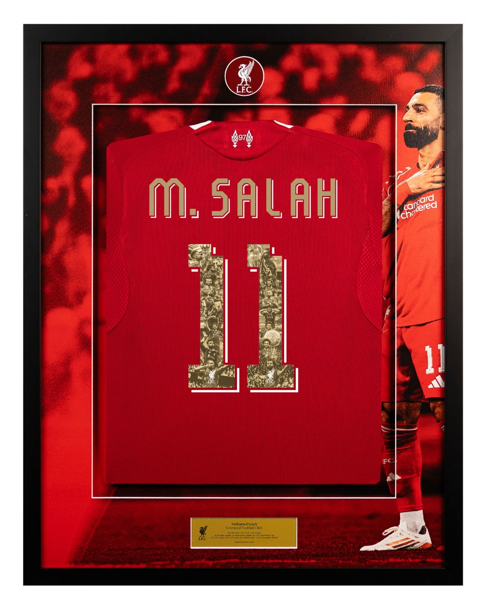 LFC Framed 25/26 Salah Hero Shirt