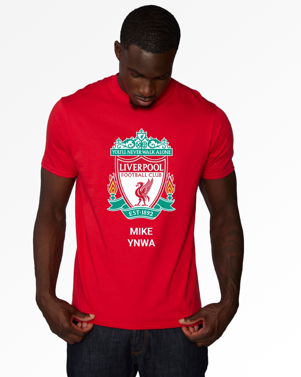 Personalise your LFC Crest Personalised Red Tee at the Official LFC Online Store