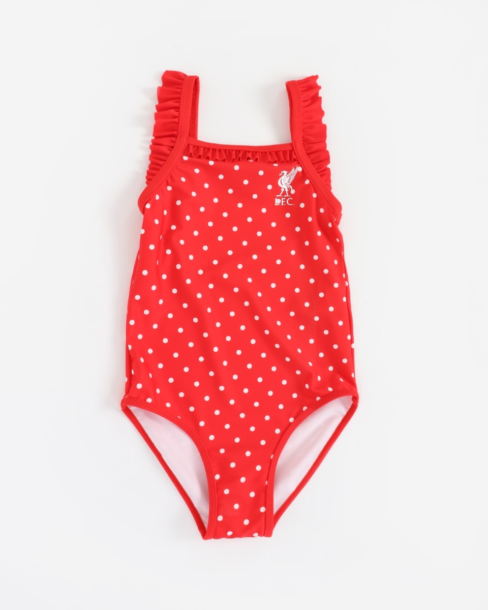 LFC Junior Red Polka Dot Swimming Costume