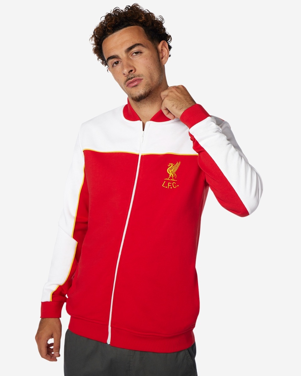 Liverpool FC Mens 88/89 Zip Through Jacket Red