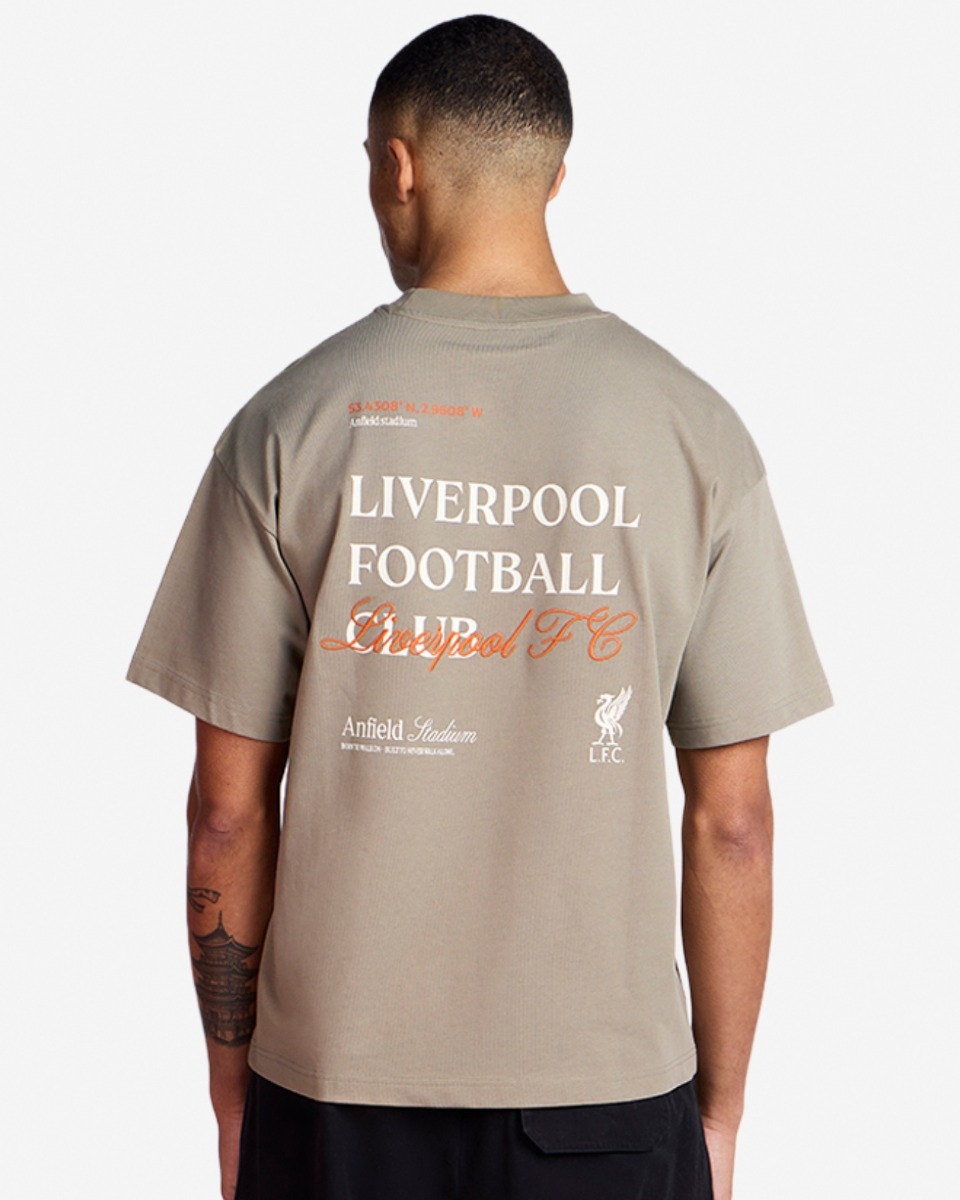 T-shirt Liverpool FC – Logo Cousu, Noir, Taille 2XL, Occasion