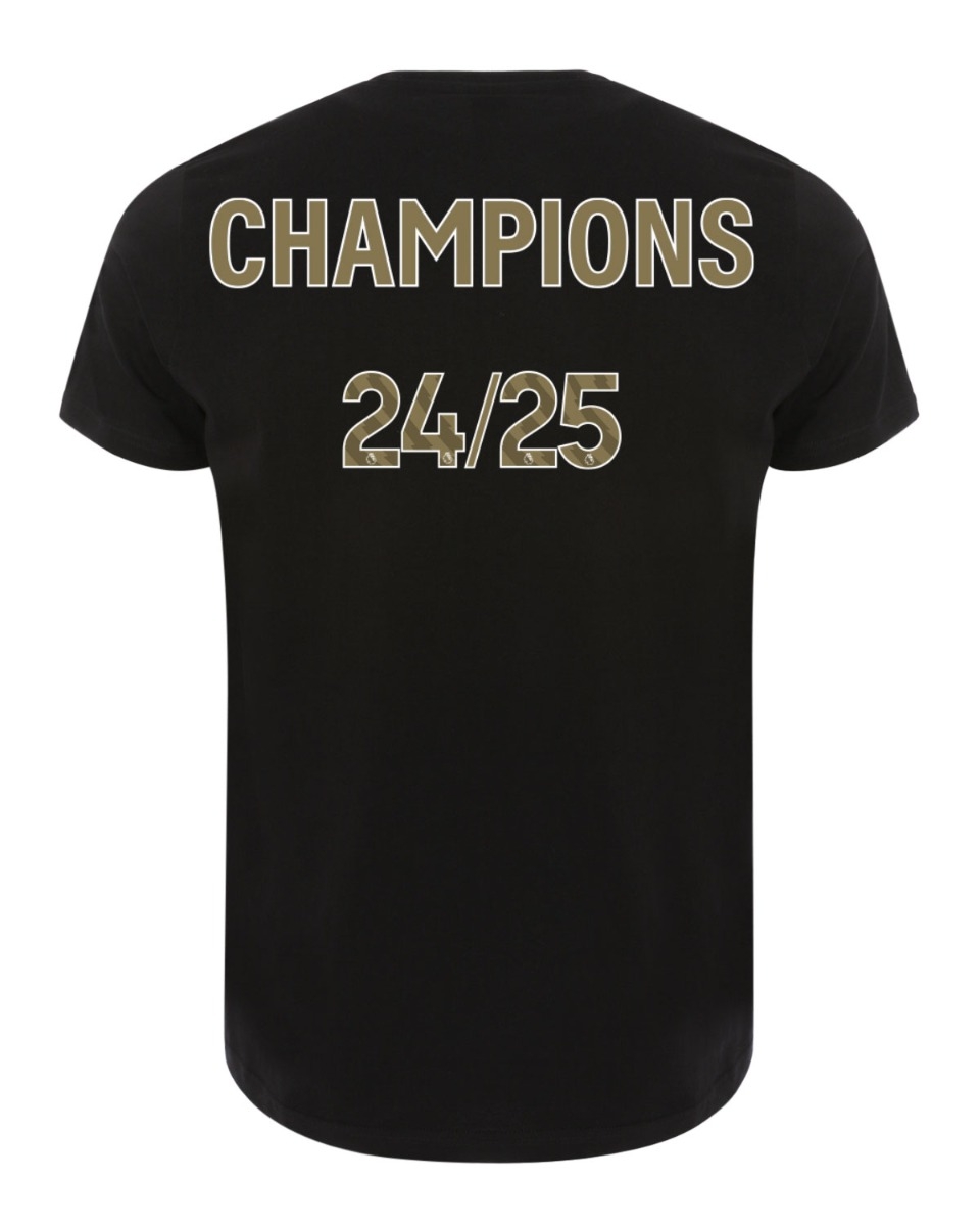 リバプール 24/25 チャンピオンズシャツ 海外Sサイズ LFC Adults Champions 24/25 Tee Black