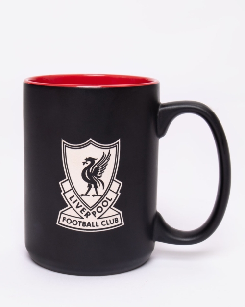 Tazza Termica Da Viaggio Liverpool FC - Nero Lucido E Oro - Regalo Ufficiale Liberbird LFC