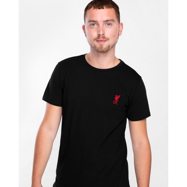 LFC Mens Black Liverbird Emblem Tee