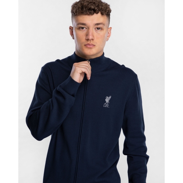 LFC Mens Navy Knit Full Zip