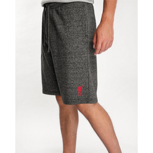 LFC Mens Charcoal Marl Sweat Shorts