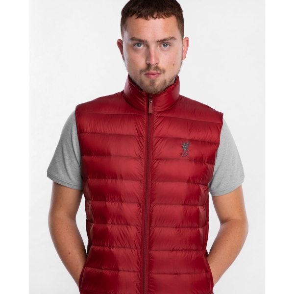 LFC Mens Red Down Filled Gilet