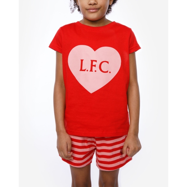 LFC Junior Pink/Red Short PJ Set