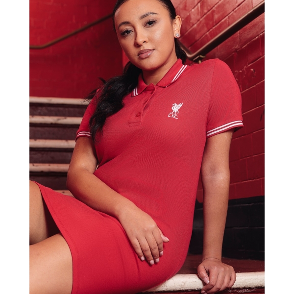 LFC Womens Red Polo Dress