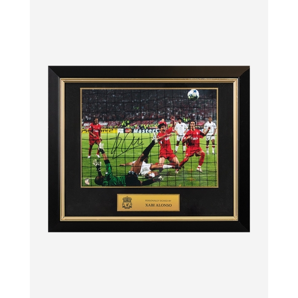 LFC Alonso UCL Signed Image