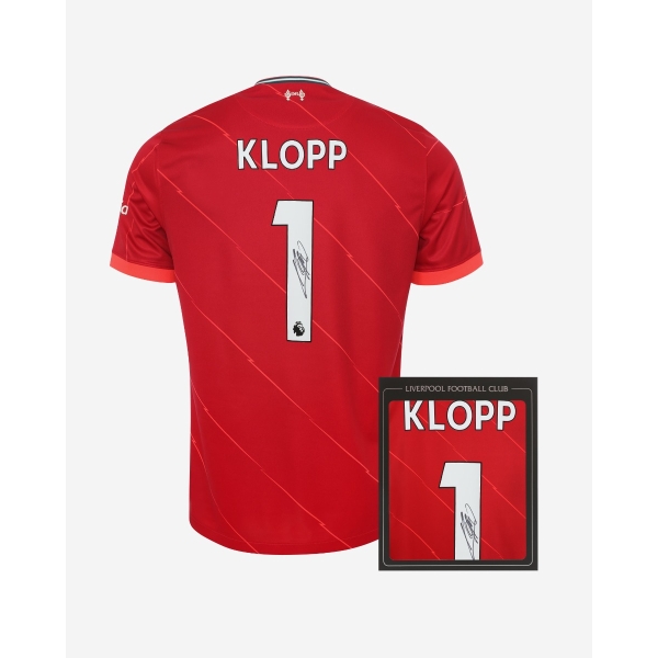 LFC Signed 21-22 Klopp Boxed Shirt