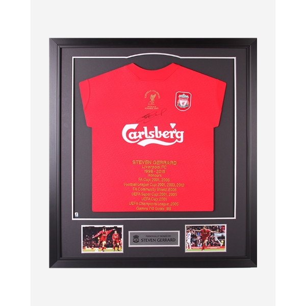 LFC Gerrard Honours Framed Shirt