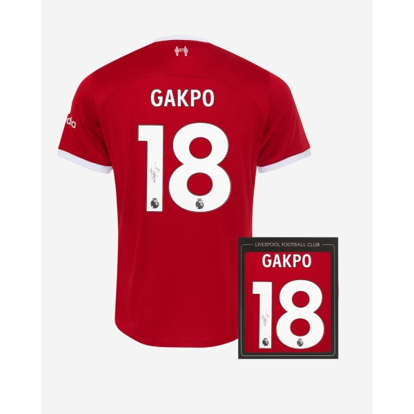 LFC Signed 23/24 Gakpo Boxed Shirt
