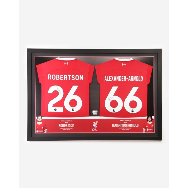 LFC Signed Trent & Robertson Dual Framed Shirt