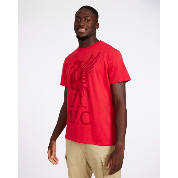 LFC Junior Red Marl Liverbird Embroidered Tee