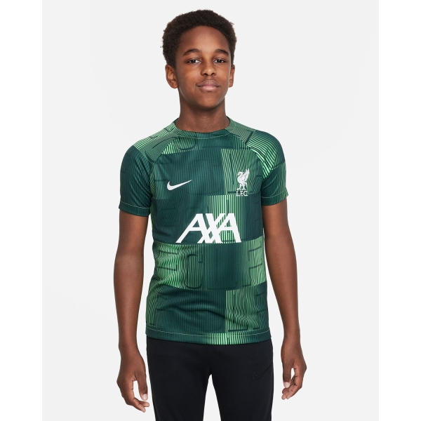 Nike, Liverpool Goalkeeper Home Shirt 2023 2024 Juniors, Preto/Verde