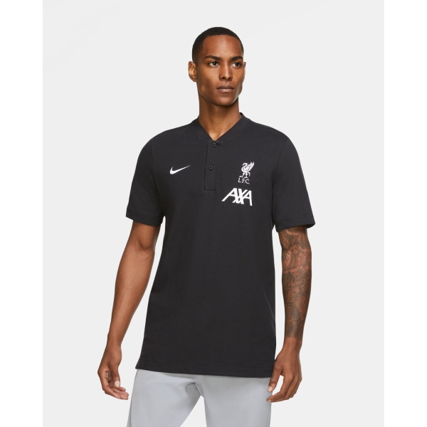 LFC Nike Mens Black/White Polo