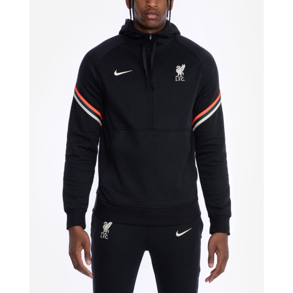 LFC Nike Mens Black Fleece Travel Hoodie