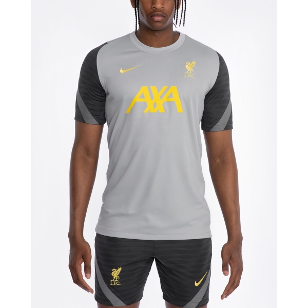 LFC Nike Mens Grey Short Sleeve Strike Top