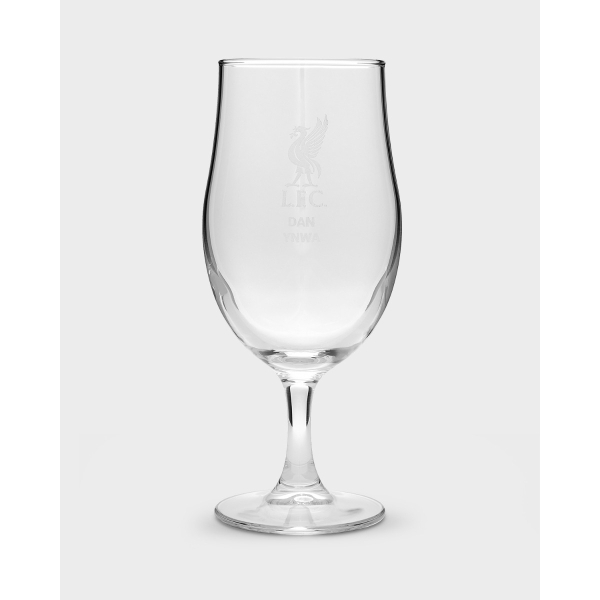 Liverpool FC Official Wordmark Football Crest Peroni Pint Glass 