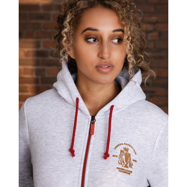 LFC Womens Premier League Champions 19/20 Ice Marl Zip Hoody