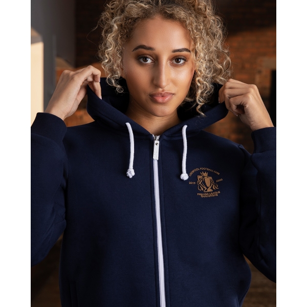 LFC Womens Premier League Champions 19/20 Navy Zip Hoody