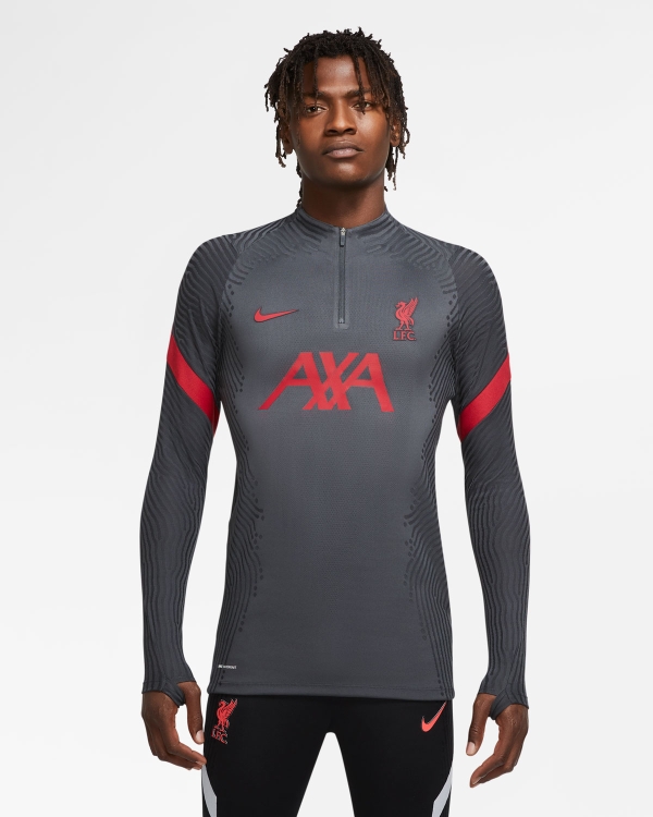 lfc nike mens dark grey shield drill top