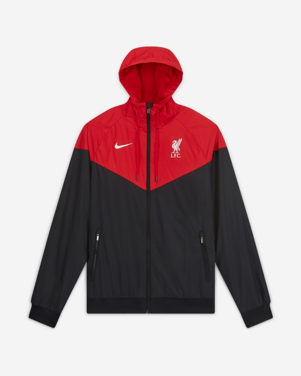 LFC Nike Mens Black Red Windrunner