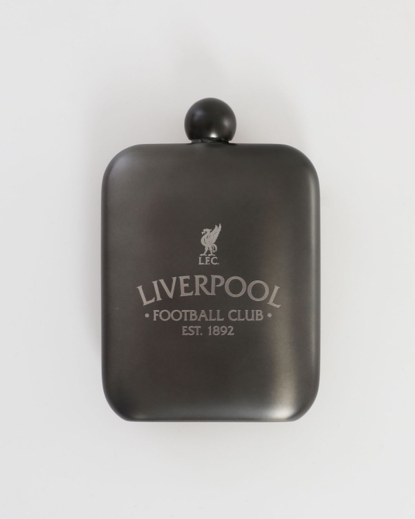 Fiaschetta Ufficiale Liverpool FC | Hip Flask In Acciaio Inox Con Stemma | Capacità 177 Ml In Confezione Regalo