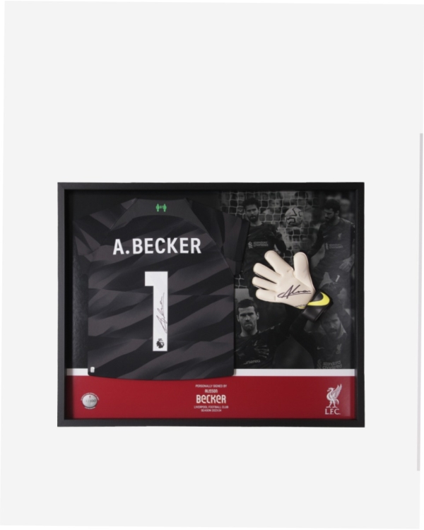 Lfc Signed Alisson Becker Glove Shirt