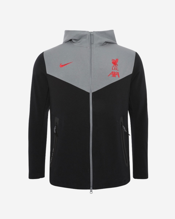 LFC Nike AXA Mens Coaches Collection Black Tech Hoodie
