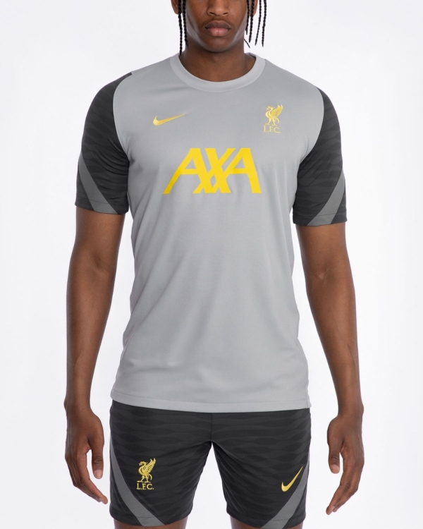 lfc nike mens dark grey strike training top