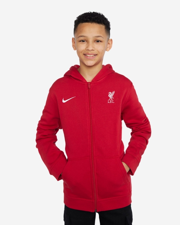 LFC Nike Youth 23/24 Full Zip Hoodie Red