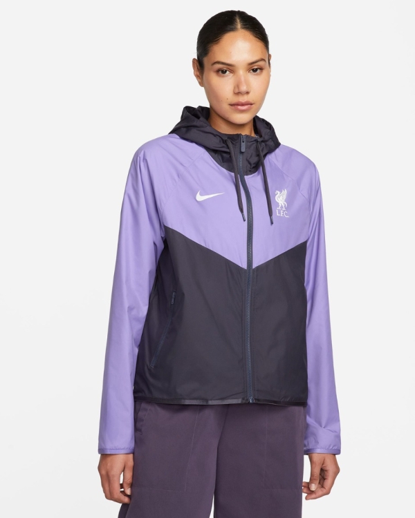 LFC Nike Womens 23/24 Windrunner Hooded Jacket Purple