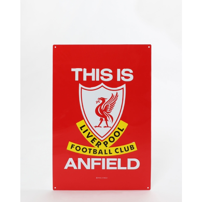 Details about   LIVERPOOL FC THIS IS ANFIELD LARGE METAL SIGN 45CMX30CM OFFICIAL GIFT,XMAS,LFC