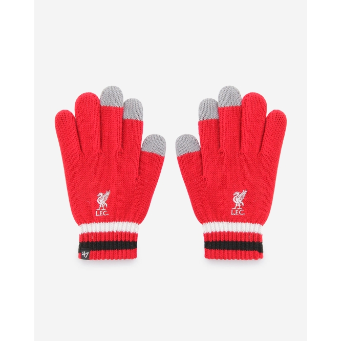 Liverpool FC Official Crested Goalkeeper Gloves Kids Red Delta Design 