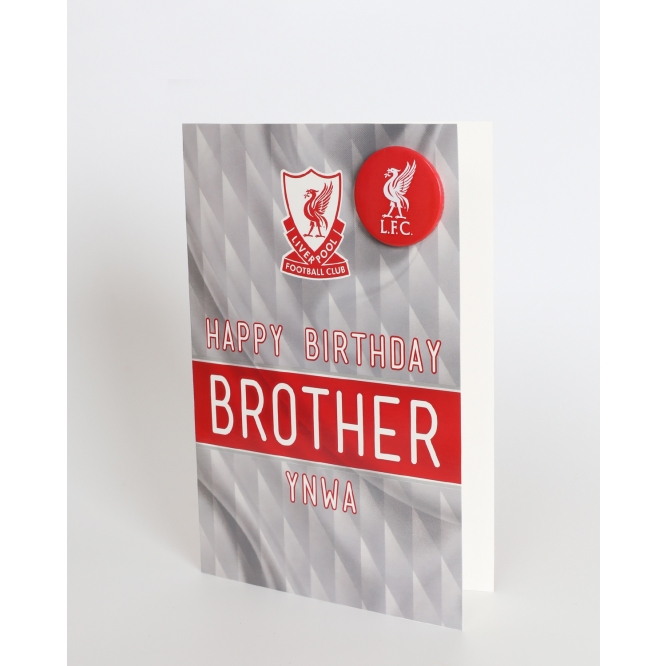Liverpool F.C BROTHER Birthday Card 