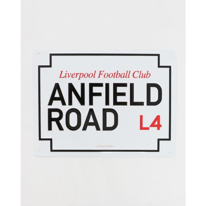 FC Liverpool Blechschild Metal Sign Anfield Road