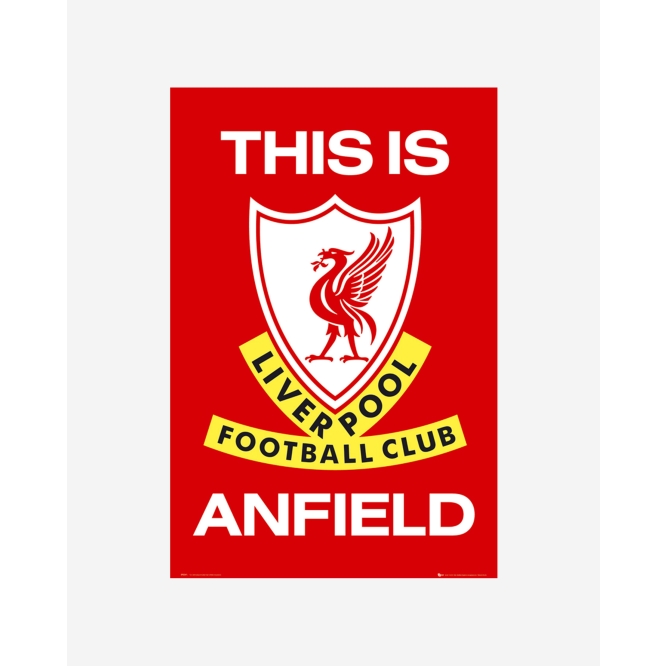 Liverpool Fc Red Football This Is Anfield Poster Lfc Officiel