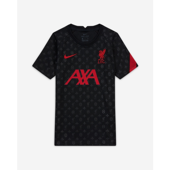 lfc nike junior black pre match top