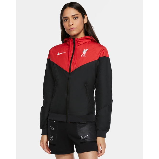 ala Mujer joven total Cortavientos LFC Nike Mujer Negro/Rojo