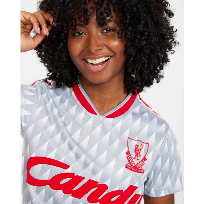 Liverpool FC - Adult Retro Candy Away Shirt - Grey - Polyester