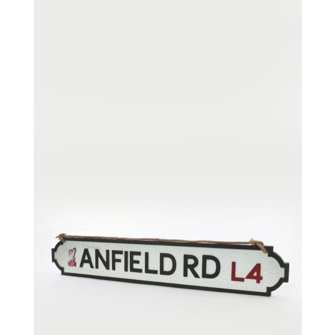 LIVERPOOL FC 80cm Retro Vintage Wooden Street Sign Anfield Football FREE P+P 