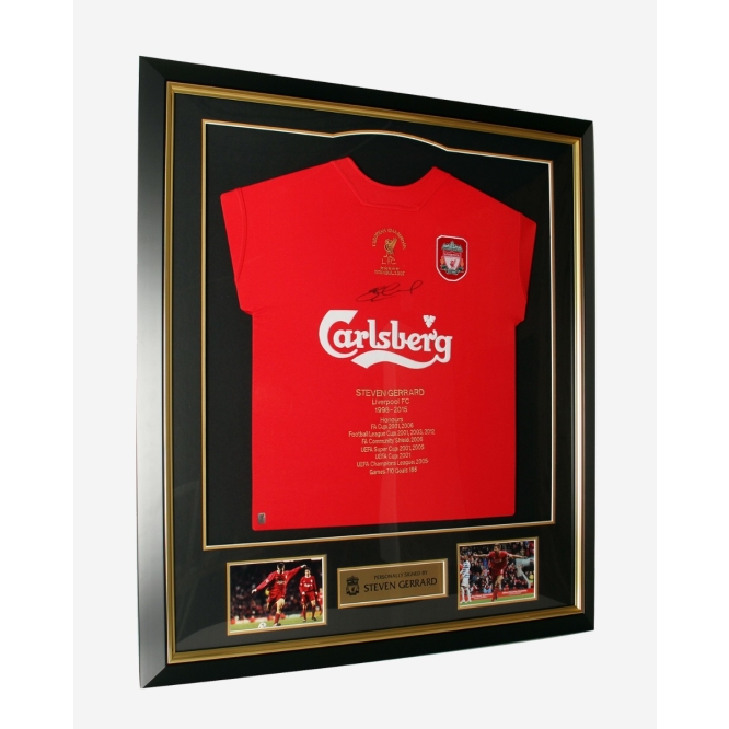 Steven Gerrard Official UEFA Champions League Signed and Hero