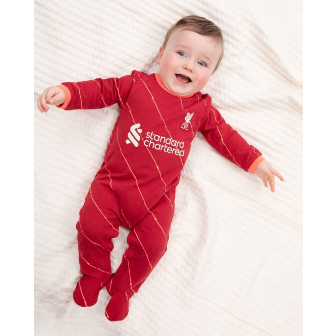 Brecrest Liverpool FC Baby Kit Pink Sleepsuit LFC Official 